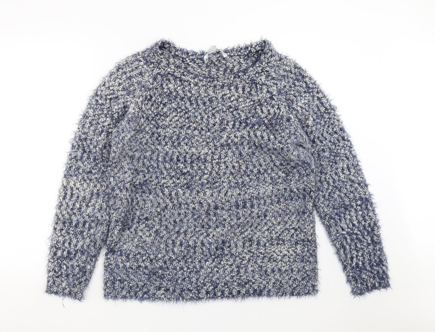 Pebble Bay Womens Blue  Knit Pullover Jumper Size L