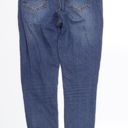 PRETTYLITTLETHING Womens Blue  Denim Skinny Jeans Size 8 L24.5 in