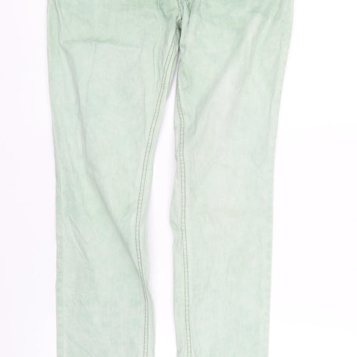 Beuna Vista Womens Green  Denim Straight Jeans Size M L29 in
