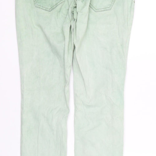 Beuna Vista Womens Green  Denim Straight Jeans Size M L29 in