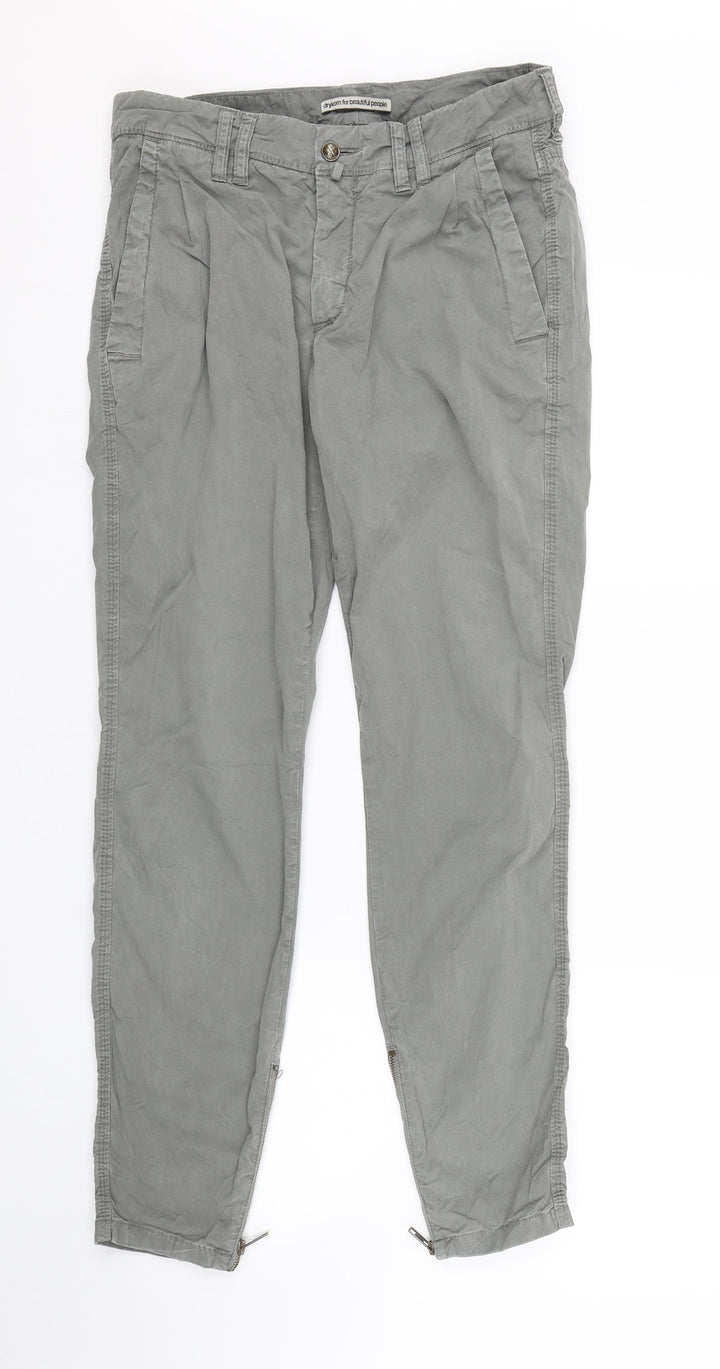 Drykorn Womens Grey Cargo Trousers Size 28 L26 in