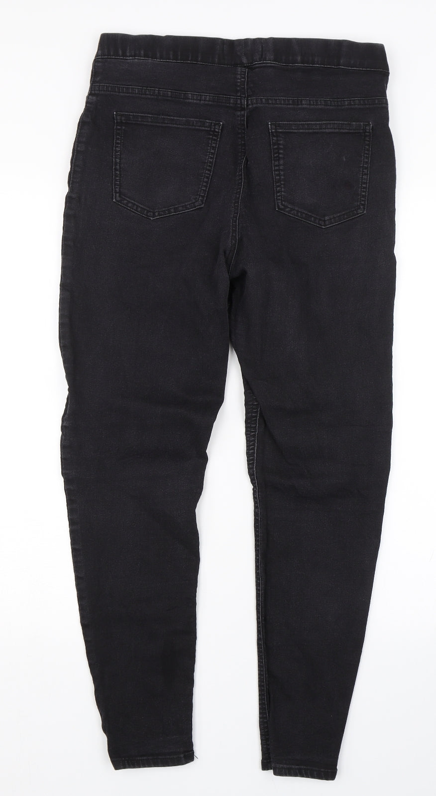 M&S Womens Black  Denim Jegging Jeans Size 14 L24 in