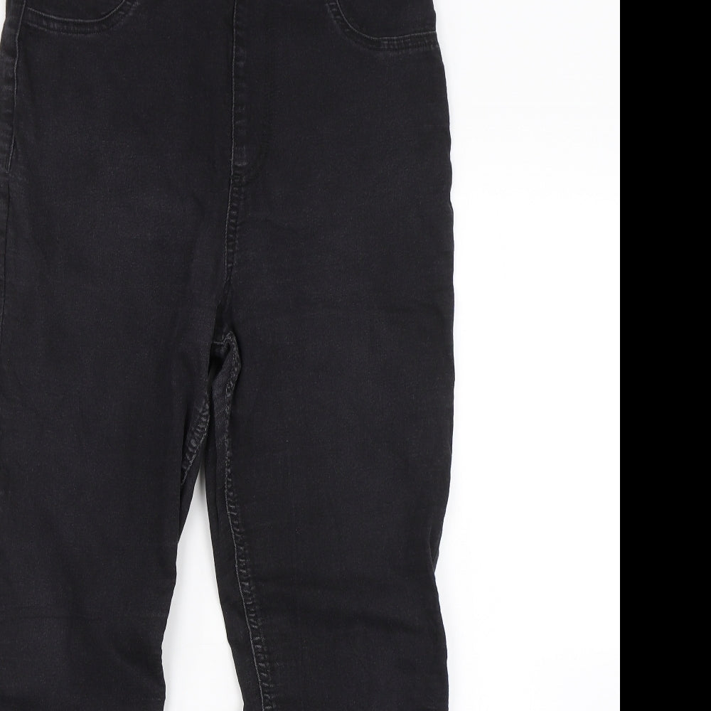 M&S Womens Black  Denim Jegging Jeans Size 14 L24 in