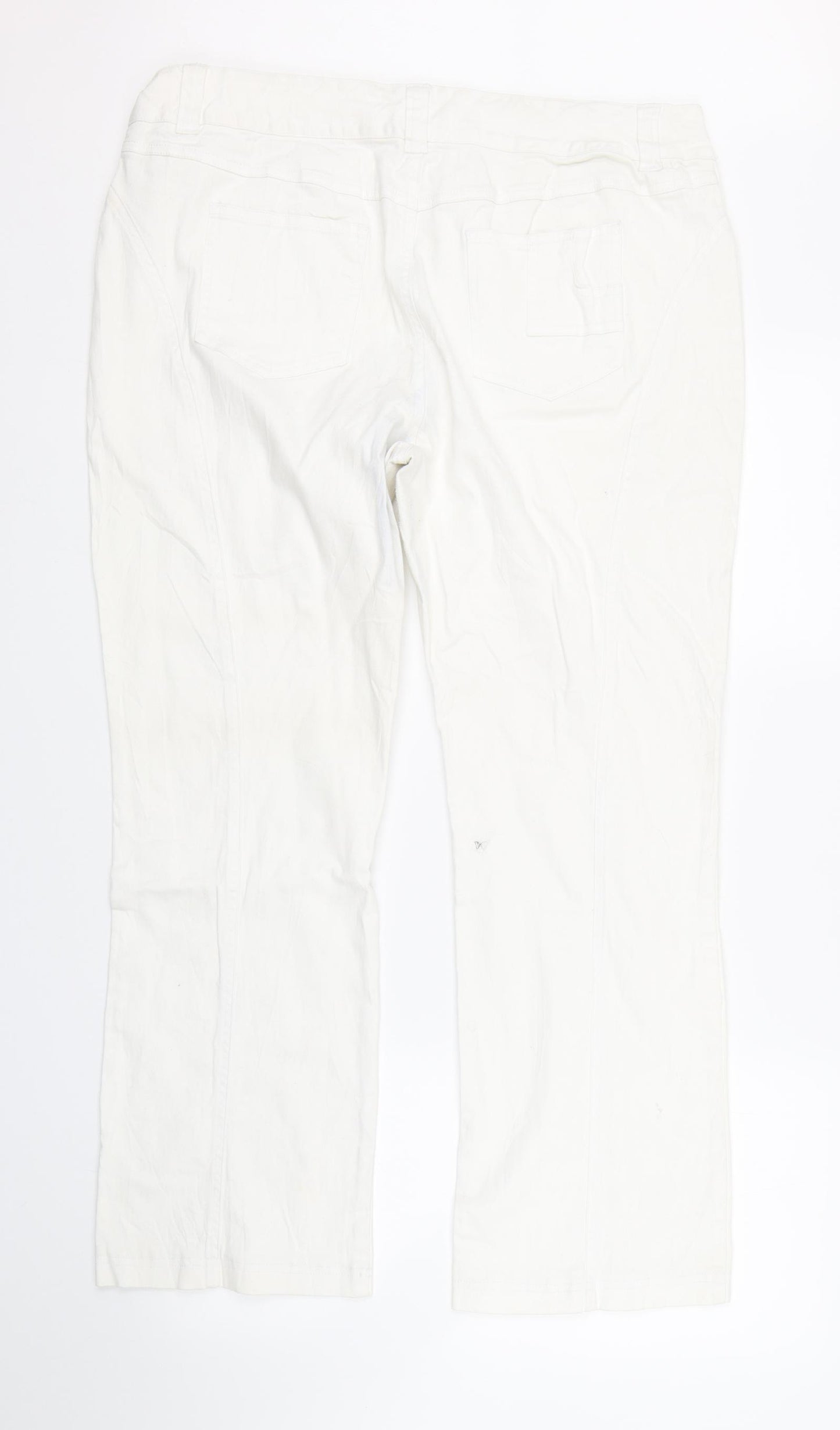 Together Womens White  Denim Straight Jeans Size 20 L26 in