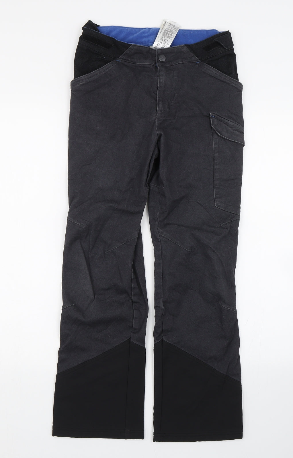 DECATHLON Boys Black   Cargo Trousers Size 14 Years