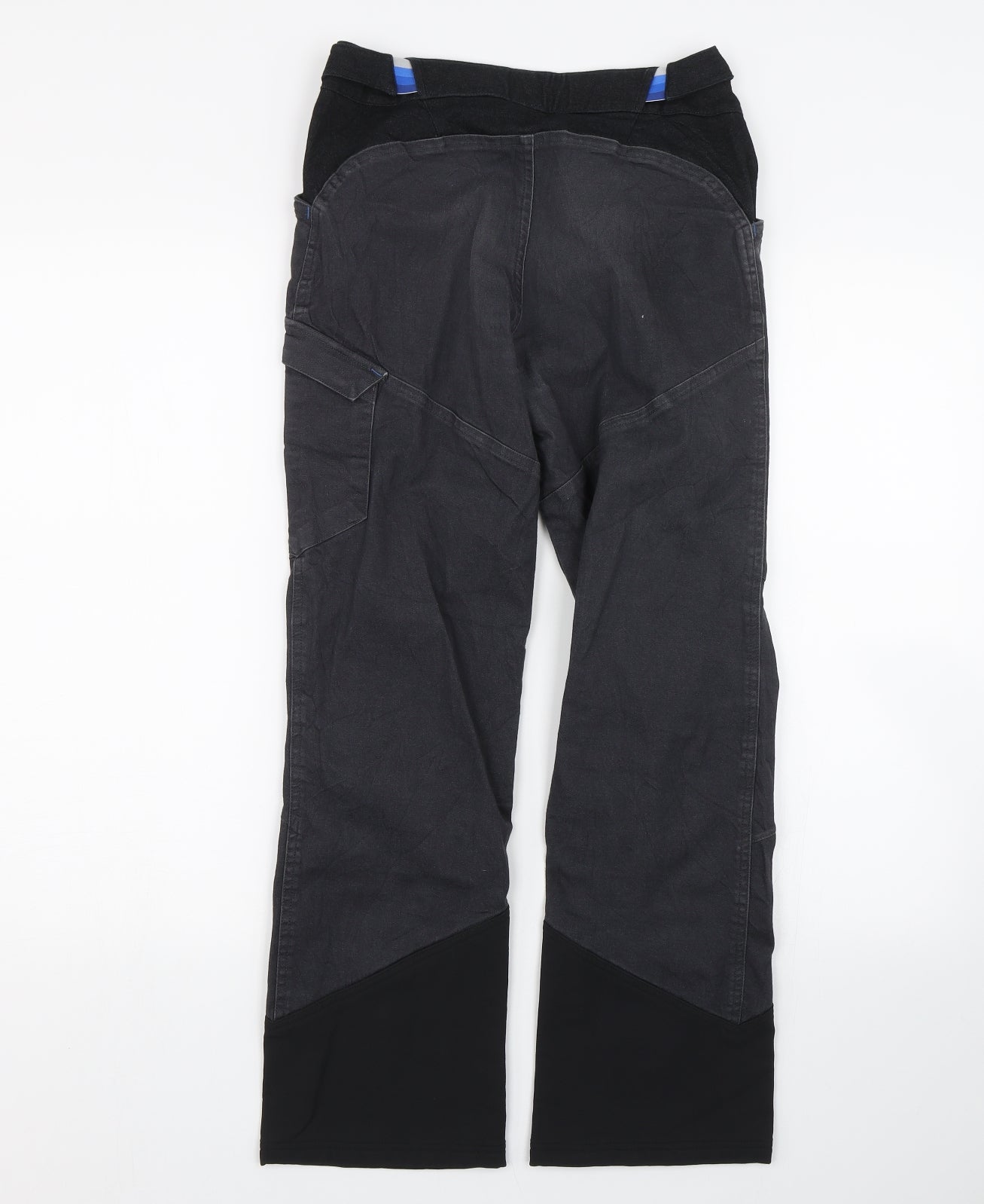 DECATHLON Boys Black   Cargo Trousers Size 14 Years