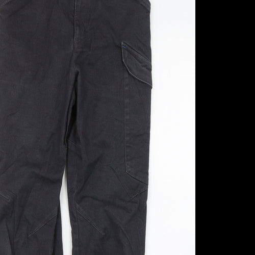DECATHLON Boys Black   Cargo Trousers Size 14 Years