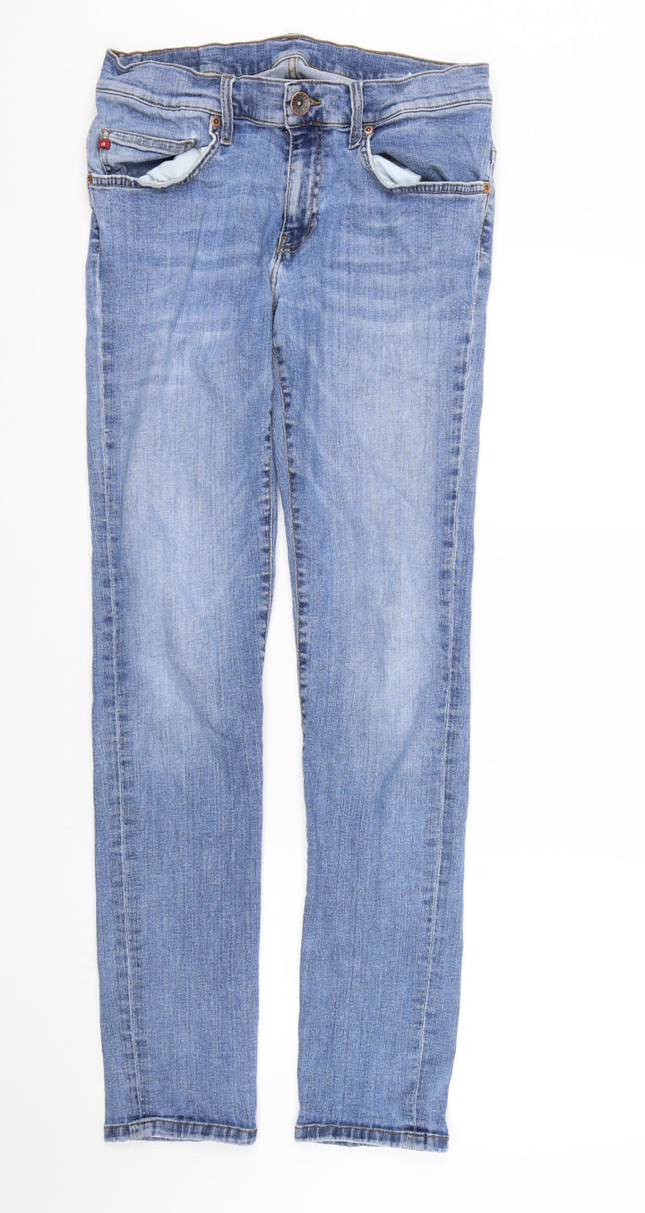 BIG STAR Womens Blue Denim Skinny Jeans Size 32 L30 in - small hole on back