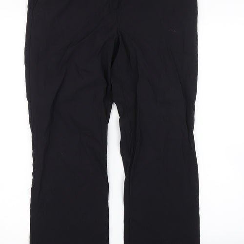 Papaya Womens Black   Trousers  Size 14 L26 in