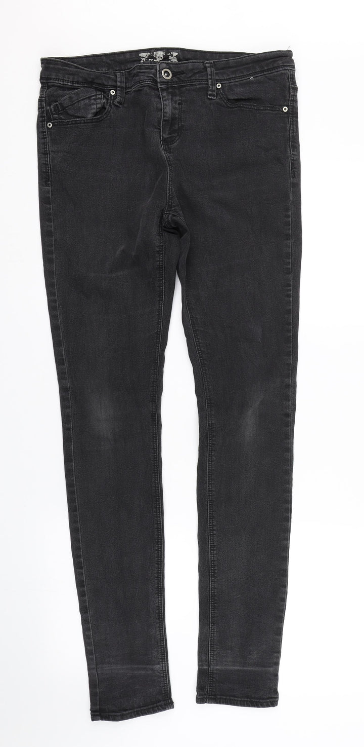 Denim co Womens Black Denim Jegging Jeans Size 14 L30 in