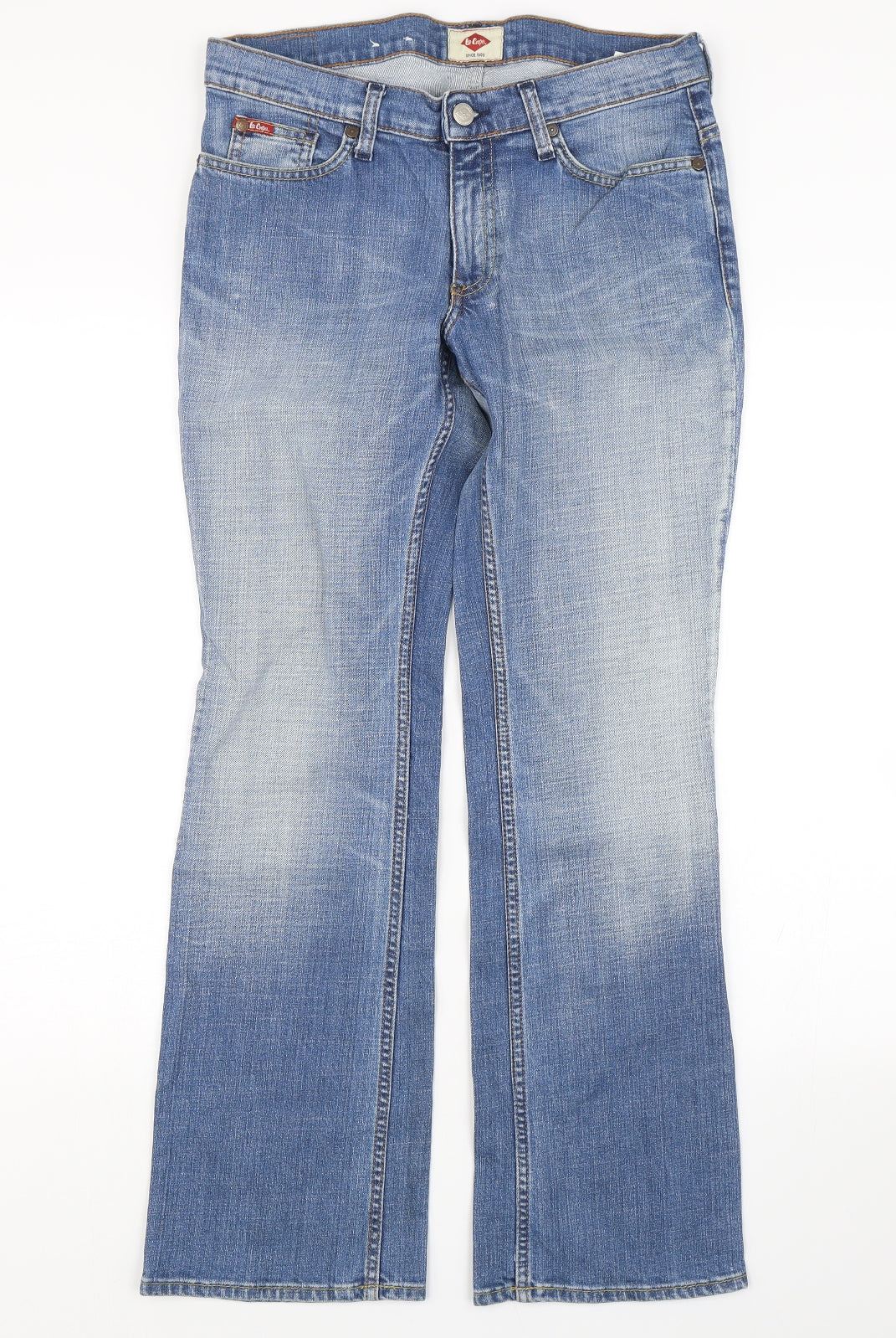 Lee Cooper Womens Blue  Denim Straight Jeans Size 12 L28 in