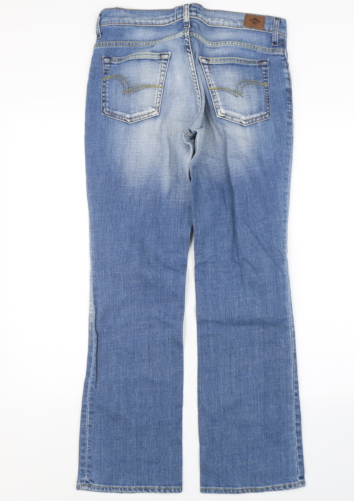 Lee Cooper Womens Blue  Denim Straight Jeans Size 12 L28 in