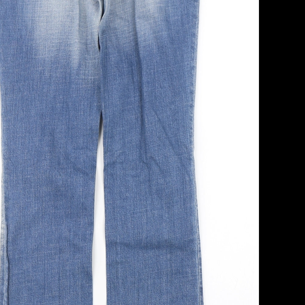 Lee Cooper Womens Blue  Denim Straight Jeans Size 12 L28 in