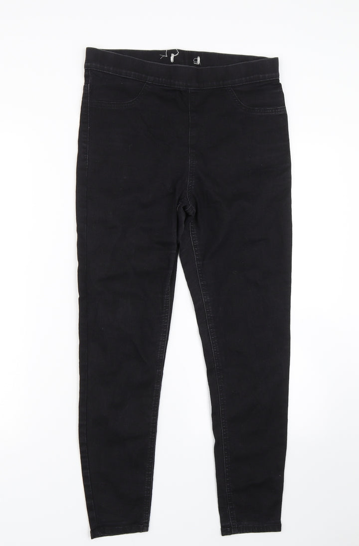 Preworn Womens Black  Denim Jegging Jeans Size S L23 in
