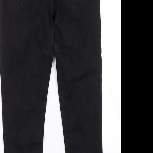 Preworn Womens Black  Denim Jegging Jeans Size S L23 in