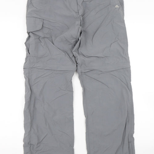 Craghoppers Womens Grey   Track Pants Trousers Size 10 L29 in