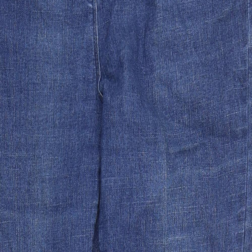 Preworn Womens Blue  Denim Bootcut Jeans Size 14 L27 in