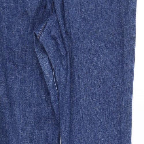 Preworn Womens Blue  Denim Bootcut Jeans Size 14 L27 in