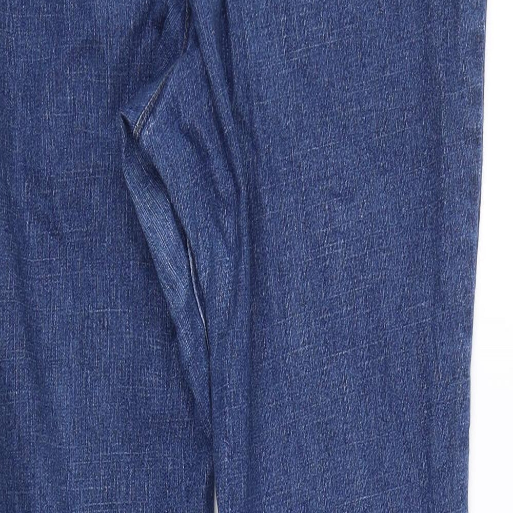 Preworn Womens Blue  Denim Bootcut Jeans Size 14 L27 in
