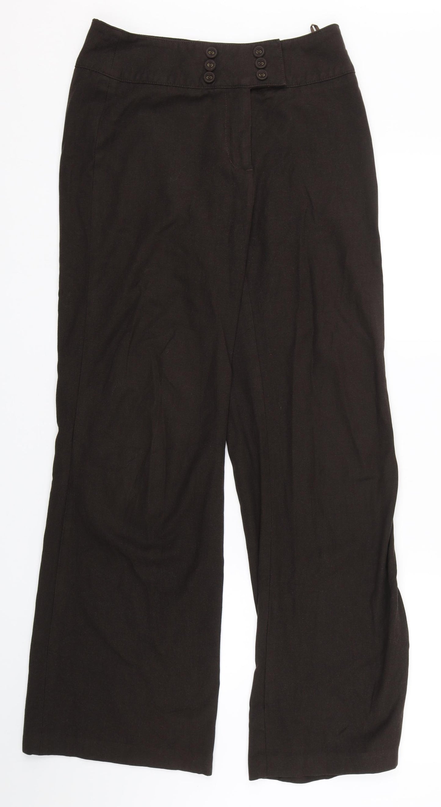 Per Una Womens Brown   Trousers  Size 8 L28 in