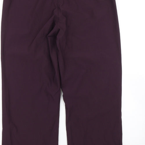 Shamp Womens Purple   Cropped Trousers Size S L21 in