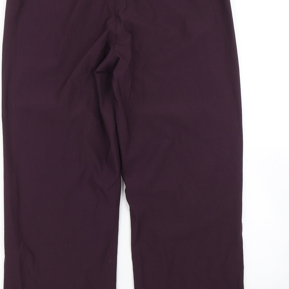 Shamp Womens Purple   Cropped Trousers Size S L21 in