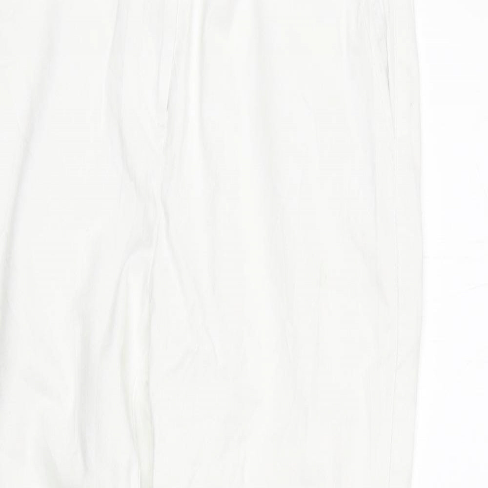 NEXT Womens White  Denim Cropped Jeans Size 8 L23 in