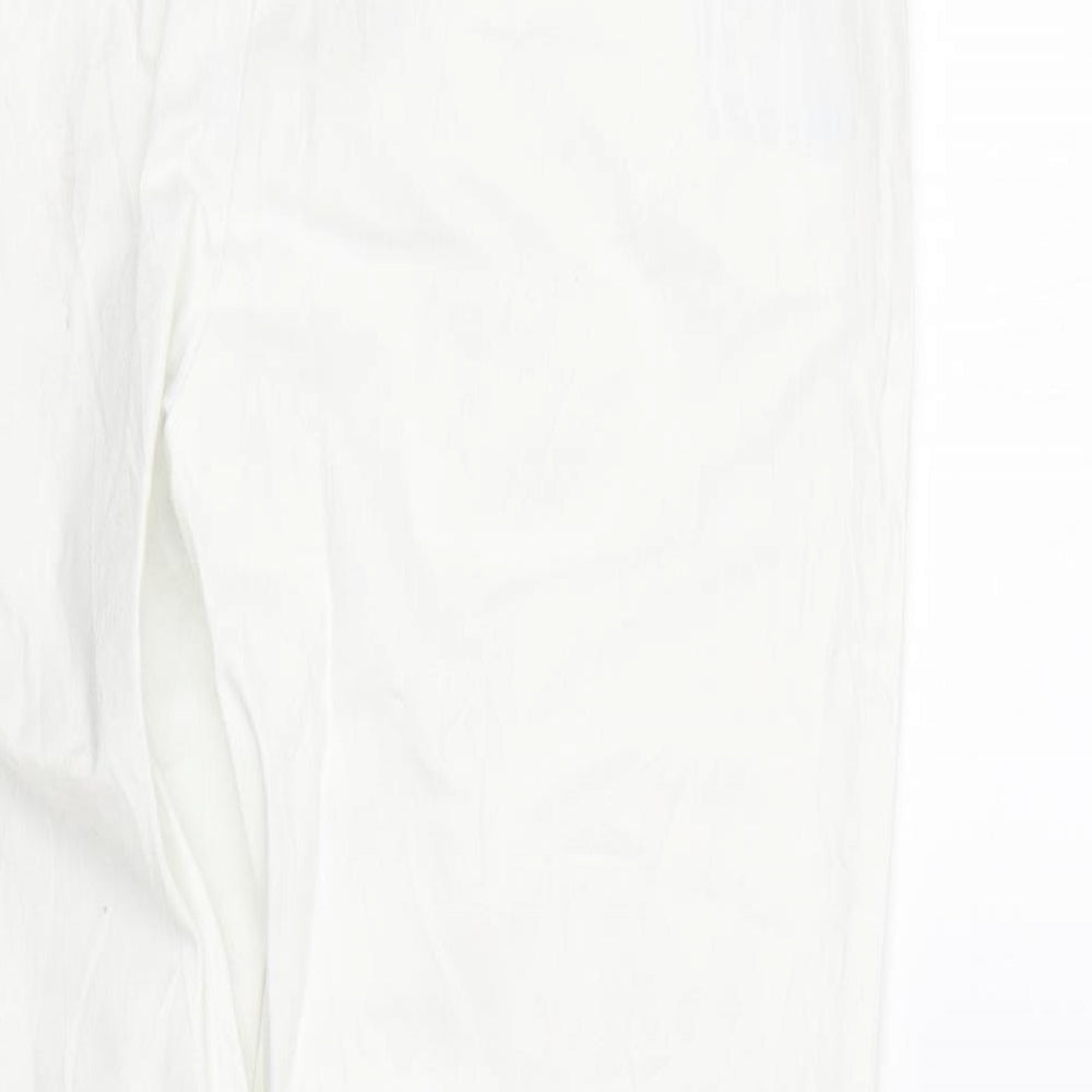 NEXT Womens White  Denim Cropped Jeans Size 8 L23 in