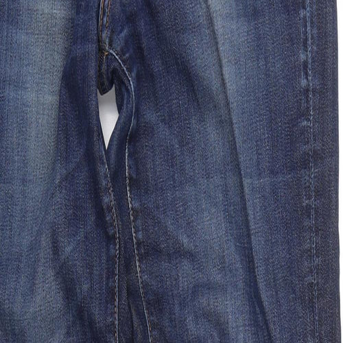 & Womens Blue  Denim Straight Jeans Size 27 L29 in