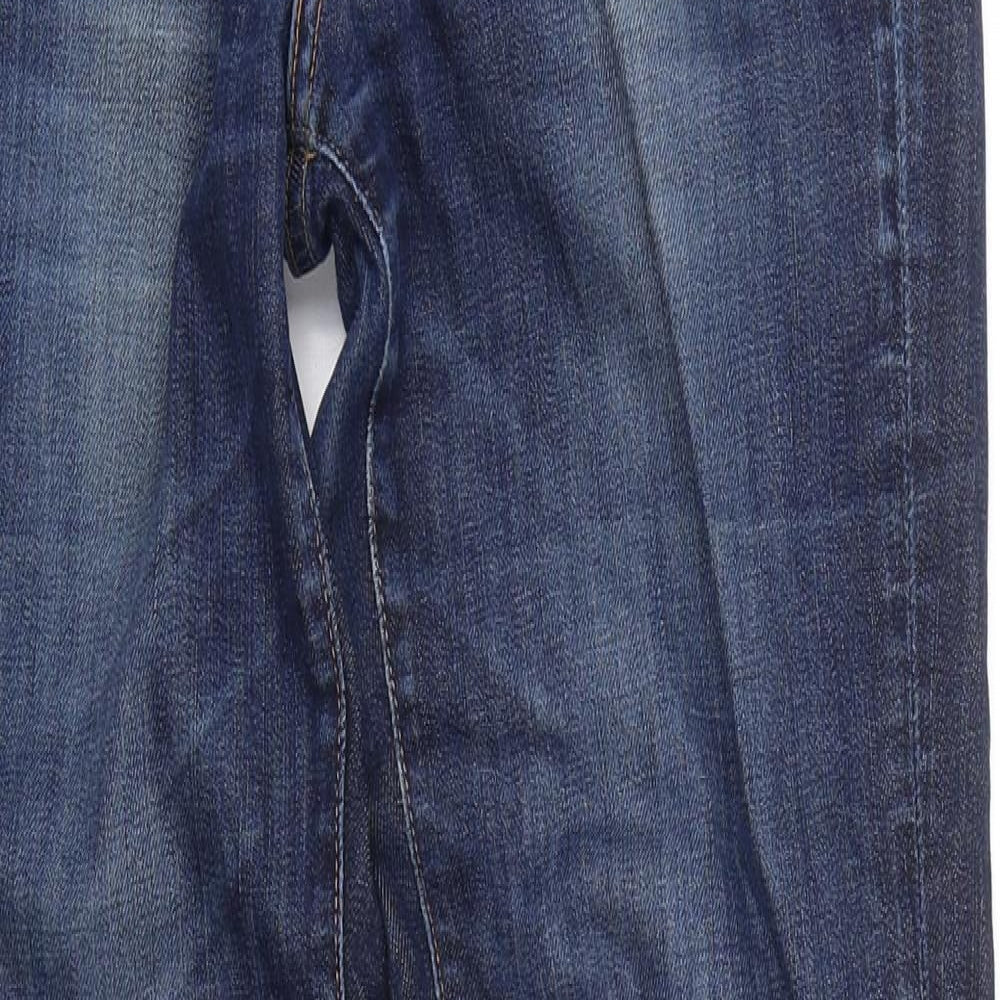 & Womens Blue  Denim Straight Jeans Size 27 L29 in