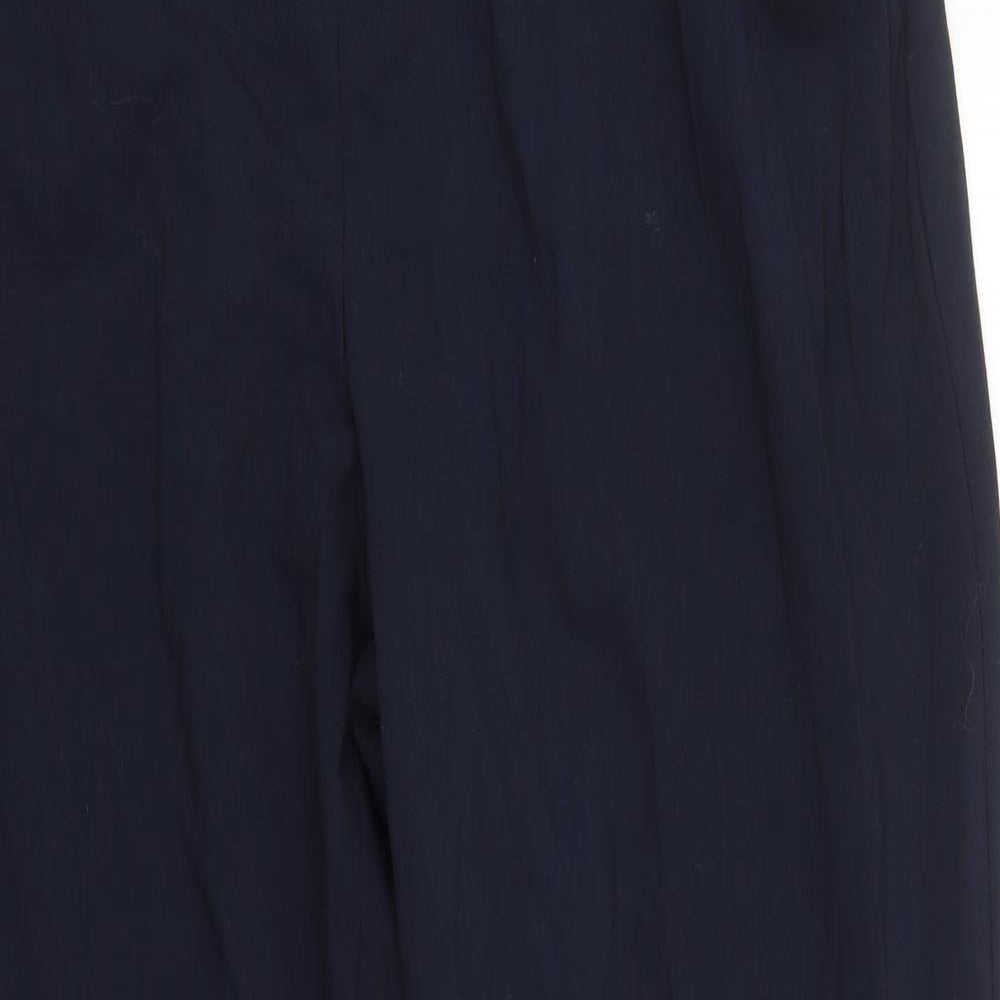 M&S Womens Blue   Trousers  Size 18 L26.5 in