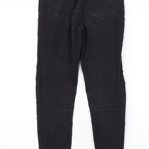 M&S Womens Black  Denim Jegging Jeans Size 8 L24 in