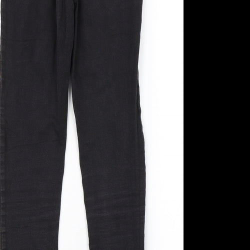 M&S Womens Black  Denim Jegging Jeans Size 8 L24 in