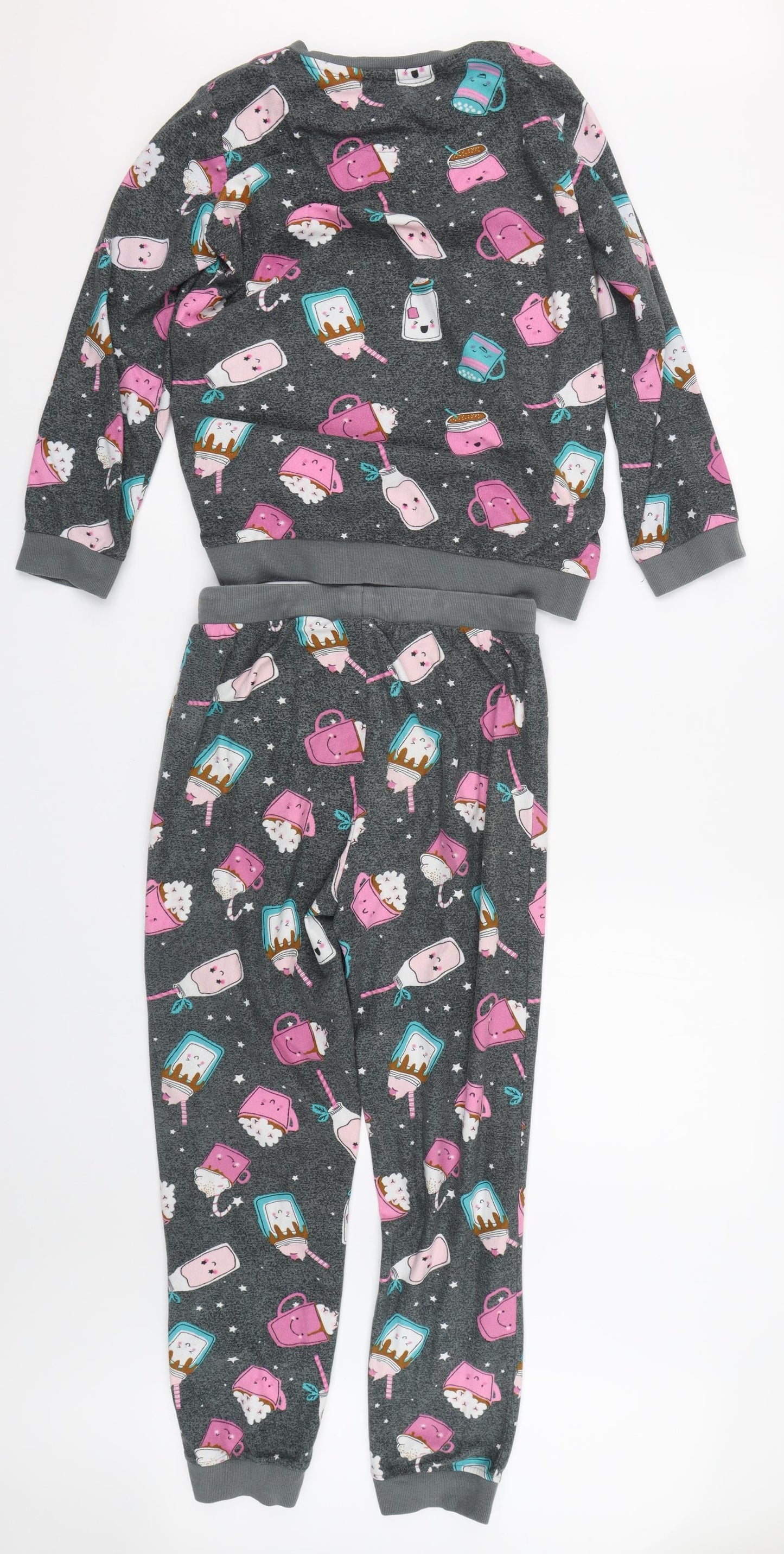 NEXT Girls Grey    Pyjama Set Size 11 Years  - Hot chocolate