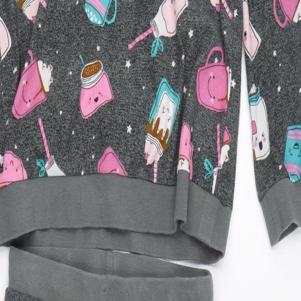 NEXT Girls Grey    Pyjama Set Size 11 Years  - Hot chocolate