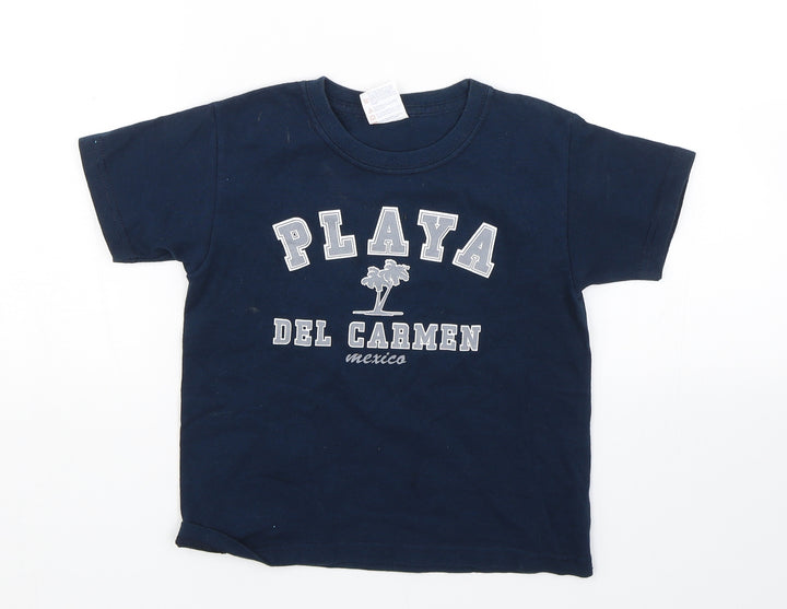Yazbek Boys Blue   Basic T-Shirt Size 5 Years