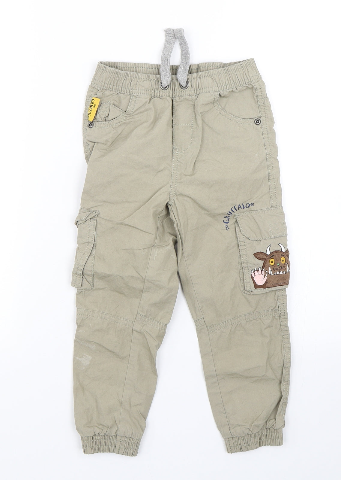 TU Boys Brown   Cargo Trousers Size 3-4 Years - THE GRUFFALO
