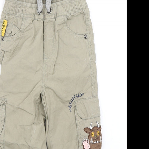 TU Boys Brown   Cargo Trousers Size 3-4 Years - THE GRUFFALO