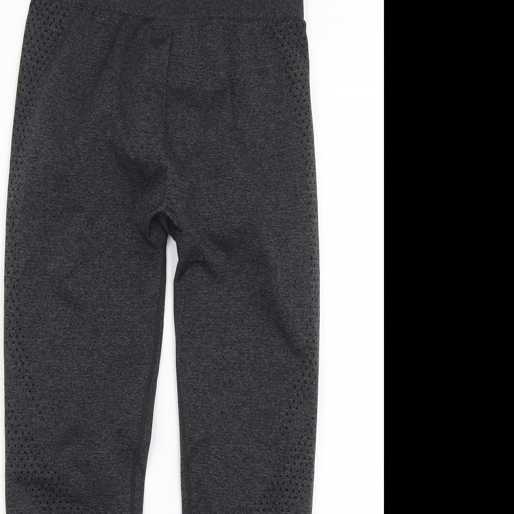 H&M Womens Black   Compression Leggings Size S L22.5 in
