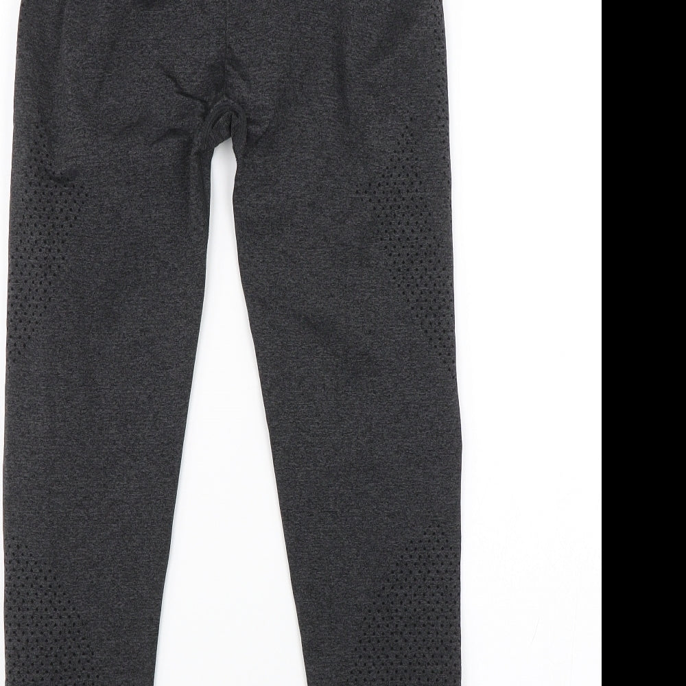 H&M Womens Black   Compression Leggings Size S L22.5 in