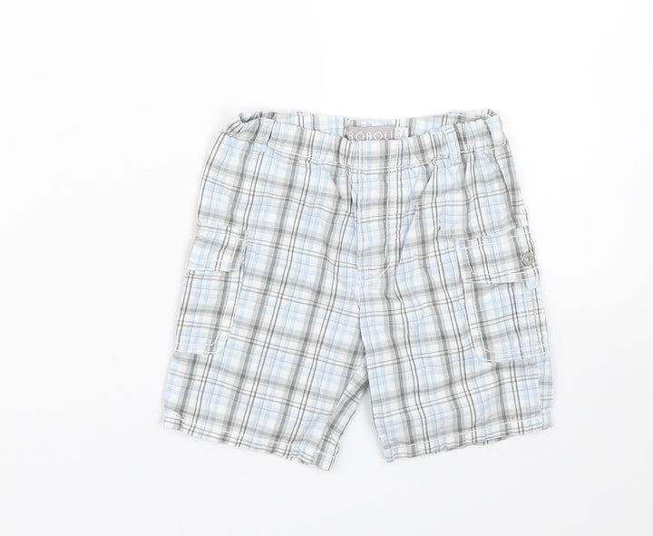Boboli Baby Blue Check  Cropped Trousers Size 12 Months  - Shorts