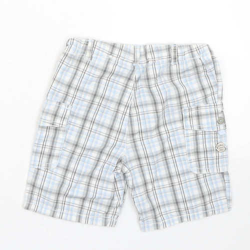 Boboli Baby Blue Check  Cropped Trousers Size 12 Months  - Shorts