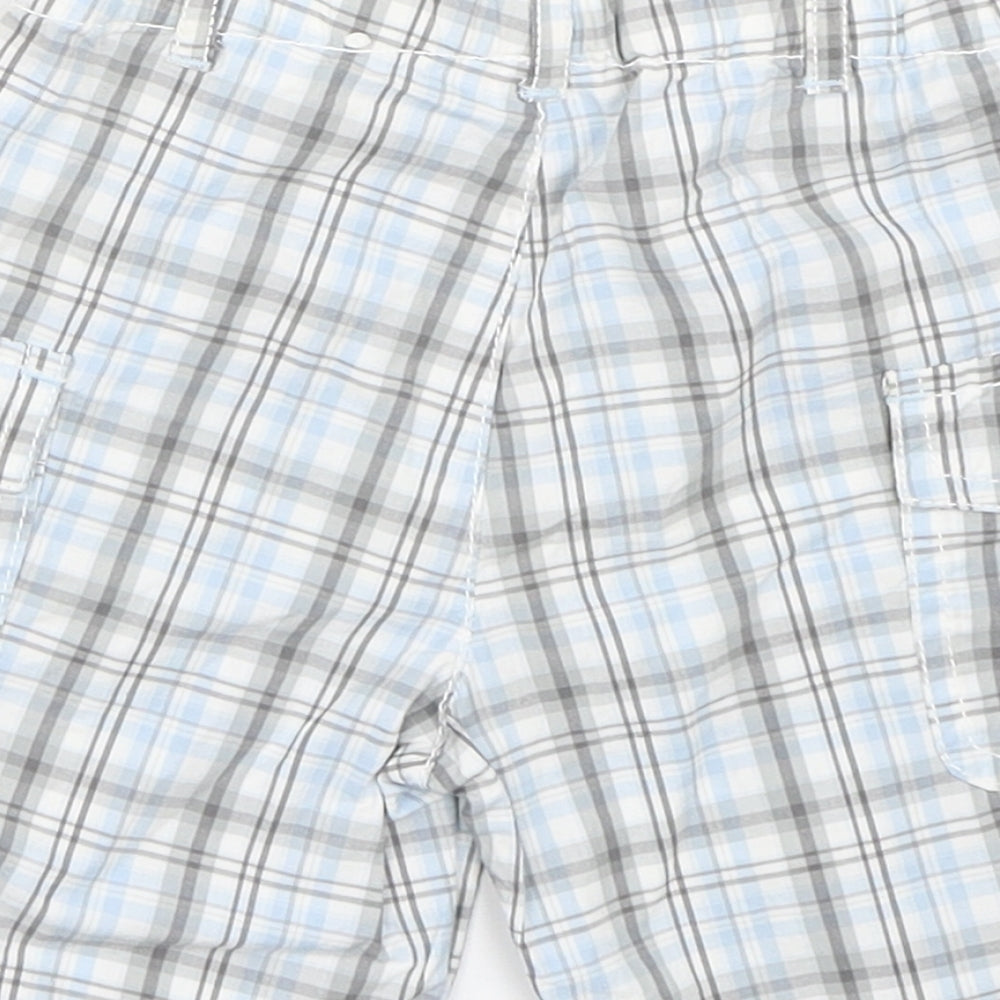 Boboli Baby Blue Check  Cropped Trousers Size 12 Months  - Shorts