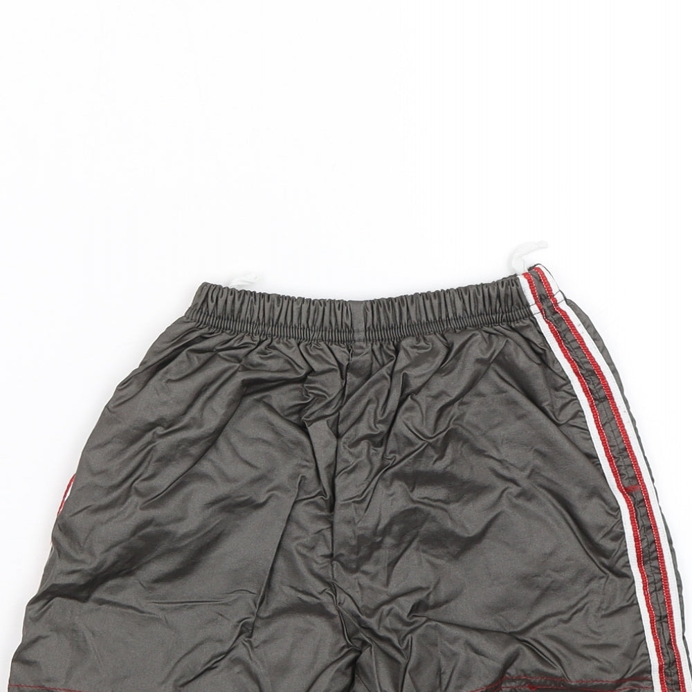 Preworn Baby Brown Striped  Rain Trousers Trousers Size 9-12 Months