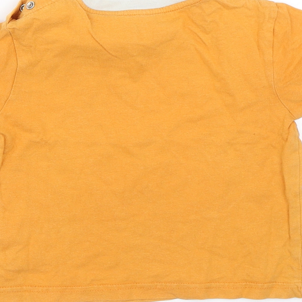 Preworn Baby Yellow   Basic T-Shirt Size 18-24 Months  - Crocodiles