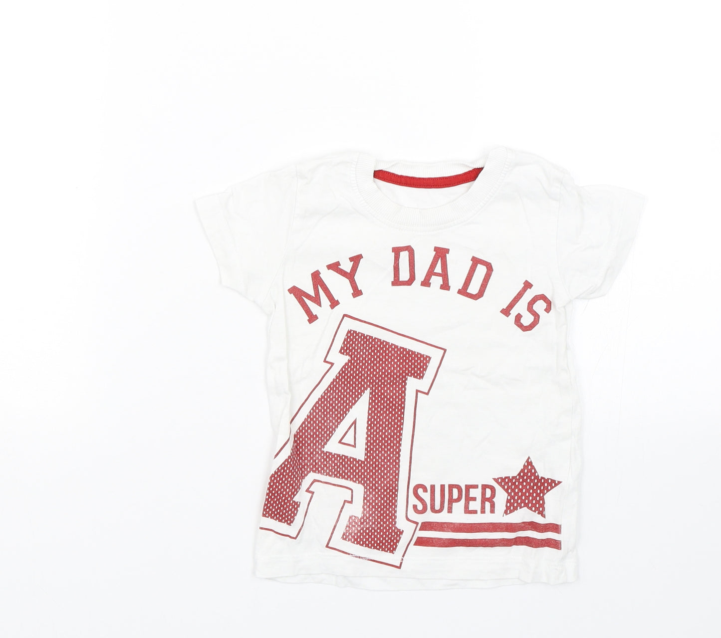 Matalan Baby White   Basic T-Shirt Size 9-12 Months