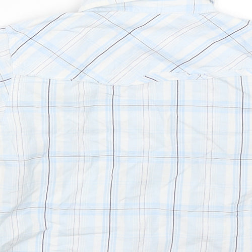 Rebel Boys Blue Check  Basic Button-Up Size 2-3 Years