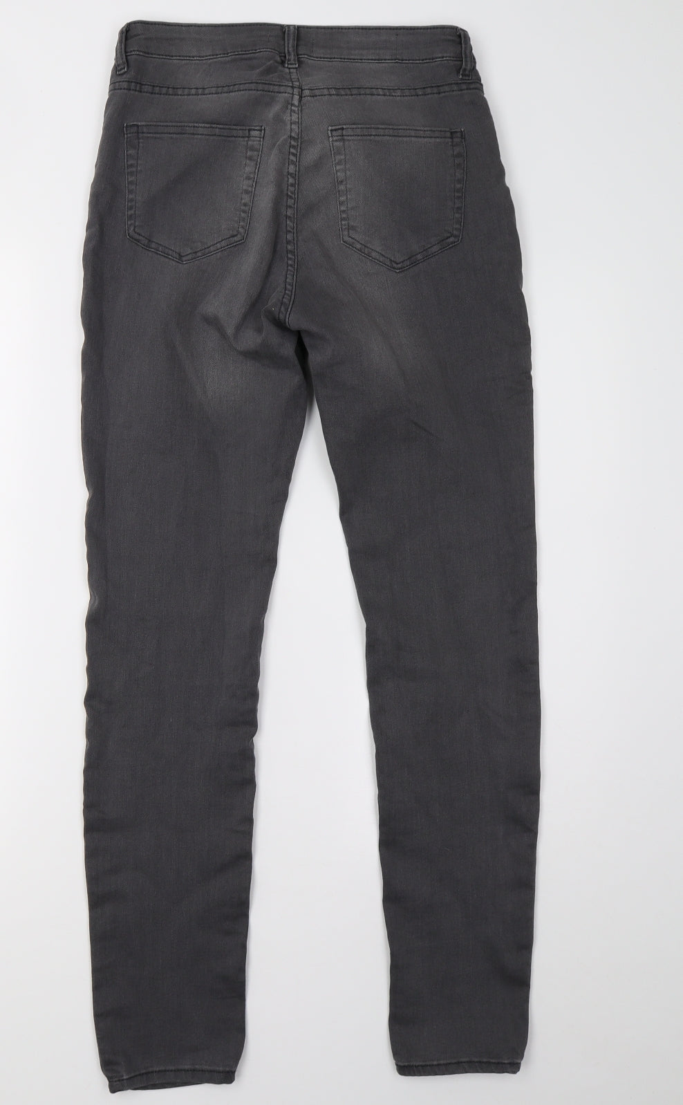 H&M Womens Grey  Denim Skinny Jeans Size 10 L30 in