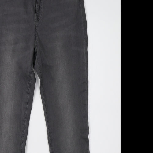 H&M Womens Grey  Denim Skinny Jeans Size 10 L30 in