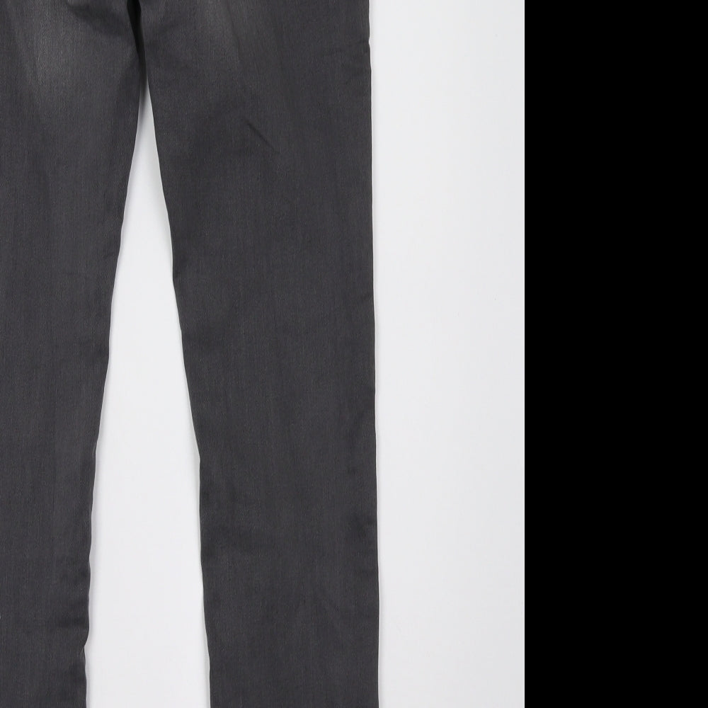H&M Womens Grey  Denim Skinny Jeans Size 10 L30 in